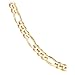14k Yellow Gold 4.6mm Figaro Chain Necklace, 24"