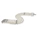 Elegant Five Strand Pearl Bracelet with CZ Clasp