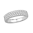 14K White Gold Diamond Band - 0.50 Ct.