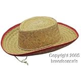 Child's Straw Cowboy Costume Hat