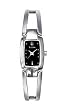 Bulova Women's 96T03 Bangle Bracelet Black Dial Watch