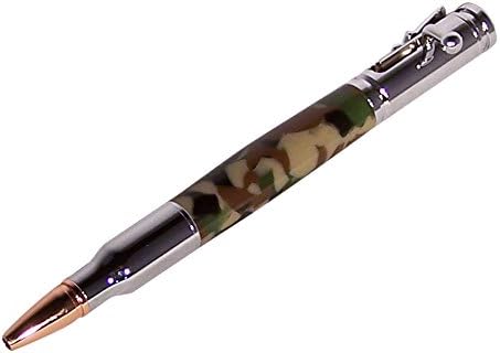 Riffle Bullet Pen Hand Turned Bullet 30cal Bolt Action Ballpoint Camo