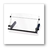 In-Line Document Holder, 18x6-1/2x11, Clear/Black