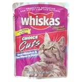 Whiskas Cat Food, Choice Cuts with Ocean Whitefish and Tuna in Sauce, 3 oz (Pack of 24) by Groceries To Your Door
