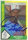 Eric Bullock, Indianapolis Indianas - Expos Affiliate Autographed Card