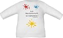 Baby / Kinder T-Shirt langarm mit Druck Ich kleckere nicht ich dekoriere / Größe 60 - 152 in 6 Farben