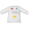 Baby / Kinder T-Shirt langarm mit Druck Ich kleckere nicht ich dekoriere / Gr��e 60 - 152 in 6 Farben