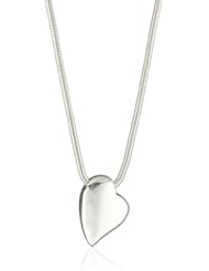 Zina Sterling Silver "Contemporary Collection" Tipsy Heart Pendant Necklace