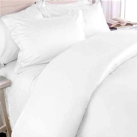 Emma Barclay Egyptian Cotton Duvet Cover - 400TC White Quilt Cover (Super King)