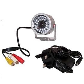 30LED 30 LED Weatheproof Night Vision Home Office Wired Colour CCTV IR Security Camera with UK power adaptor