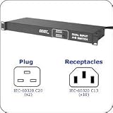 GEIST ABN102-002C13C20 ATS Input 2xIEC60320 C20 Inlet ... thumbnail