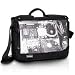Skooba Skreener Courier Style Laptop Bag, Black/White