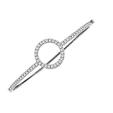 14K 1.00 CTW Diamond Circle Bangle