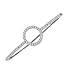 14K 1.00 CTW Diamond Circle Bangle