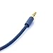 Replacement Audio Cable Cord w/ In-line Remote & Microphone for Beats by Dr Dre Headphones Solo Studio Pro Detox Wireless Mixr Executive (Blue)