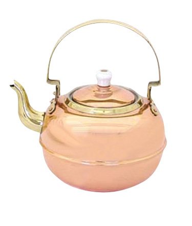 Le Cuistot Copper Tea Kettle with Brass Handle Le Cuistot Copper Tea Kettle with Brass Handle