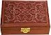 Girls Gift - Wooden Jewelry Boxes Hand Engraved Antiqued Finish Indian Style 5.75 inches x 4.75 inches x 2.25 inches (wc258)