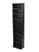 Atlantic Herrin Adjustable Media Cabinet - Holds 261CD, 114DV, 132 Blu-Ray/Games PN74736250 in Textured Ebony