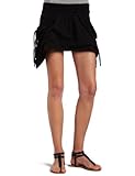 IMAGE OF 55DSL Juniors' Rookie Draping Skirt, Black, Medium