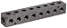 Polyconn PCM10-125R-08B 90 Degree Black Anodizing Aluminum Manifold, 1/4" NPT Female x 1/8" NPT Female, 8 Stations