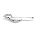 Delicate Magic: Sterling Silver Magic Wand Pin/Brooch with CZ Diamonds