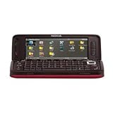 Nokia E90 Communicator Unlocked Smartphone with 3.2 MP Camera, 3G, Wi-Fi, GPS, MP3/Video Player, MicroSD--U.S. Version with Warranty (Red)