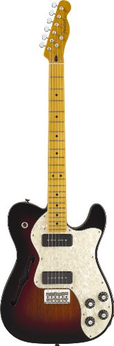 Fender Modern Player Tele® Thinline Deluxe Electric Guitar, 3 Tone Sunburst, Maple Fretboard