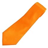Fancy Dress Accessories - Neon Orange Tie - 6cm Width