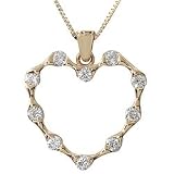 Moissanite Heart Pendant