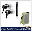 Klipsch Image S4i Premium Noise-Isolating Headset with 3-Button Apple Control Bonus Pack