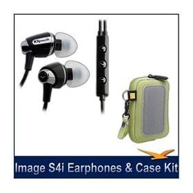 Klipsch Image S4i Premium Noise-Isolating Headset with 3-Button Apple Control Bonus Pack by