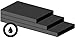 High Strength Buna-N Rubber Roll with Acrylic Adhesive - 70A - 1/8" Thick x 36" Wide x 50 ft. Long