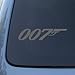 007 - JAMES BOND - Vinyl Car Decal Sticker #1763 | Vinyl Color: Silver