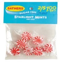 Sathers Sugar Free Starlight Mints Hard Candy - 1.25 Oz Bag, 12 Ea by FARLEY'S & SATHERS CANDY CO.