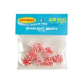 Sathers Sugar Free Starlight Mints Hard Candy, 1.25 Oz Bag, 12 ea