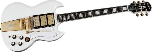 Epiphone Limited Edition G 400 Custom with Gold Maestro Tremolo Antique White