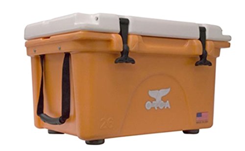 Orca Extra Heavy Duty Coolers-Orange with White-26Qt