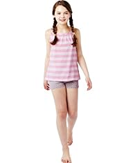 Pure Cotton Spotted & Striped Shortie Pyjamas
