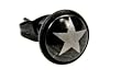 FAKE PLUG ANODIZED EARRING W/SILVER STAR 18g/1.0 - Sold As A Pair