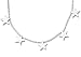 5 Star diamond cut bead Solid Sterling Silver 16 Necklace