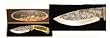 Deer knife with Beautifully carved blade