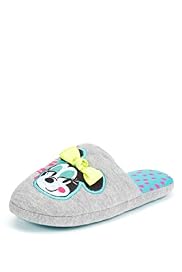 Minnie Mouse Bow Slippers