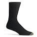 Gold Toe Men's 12-Pack Black Fluffie Crew Socks