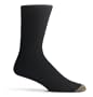 Gold Toe Men's 12-Pack Black Fluffie Crew Socks