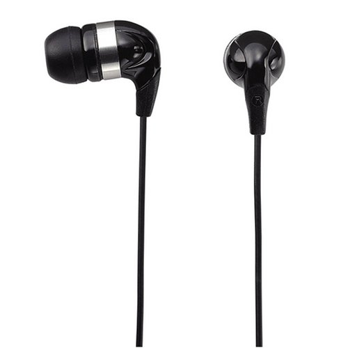 Elecom Dynamic Sound Canal Type Hi-Fi Noise-Reducing Ear Buds(Designed in Japan) 210 Series (Black)