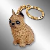 Brussels Griffon Red Keychain