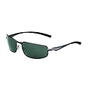 Bolle Everglades Sunglass with Polarized TNS Oleo AF Lens, Shiny Gunmetal