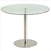 Metropolitan Helsinki Round Kitchen / Casual Dining table Size / Top Finish: 80 cm / Nero Bon Accord Granite
