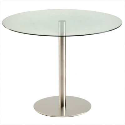 Metropolitan Helsinki Round Kitchen / Casual Dining table Size / Top Finish: 80 cm / Nero Bon Accord Granite