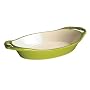 Lodge Enamel on Cast Iron 2-Quart Oval Casserole, Apple Green